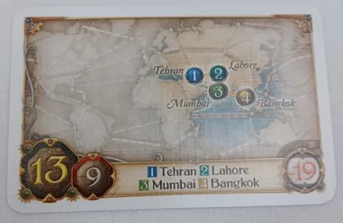 Tour Ticket in Ticket to Ride Rails and Sails