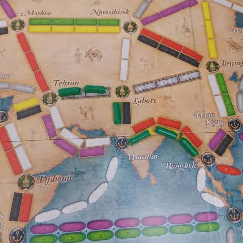 Tour Route Completed in Ticket to Ride Rails and Sails