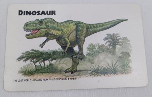 Choose Role in The Lost World Jurassic Park Hunt ... and Be Hunted Card Game