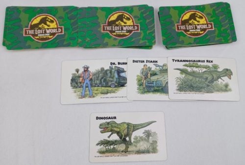 Lose All Cards in The Lost World Jurassic Park Hunt ... and Be Hunted Card Game