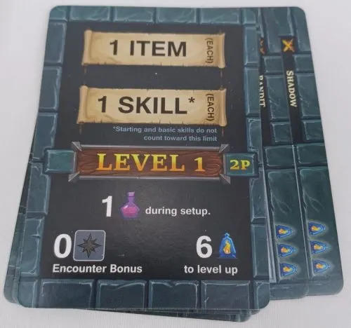 Level Up in One Deck Dungeon