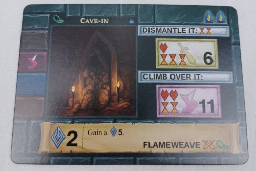 Revealed Peril in One Deck Dungeon