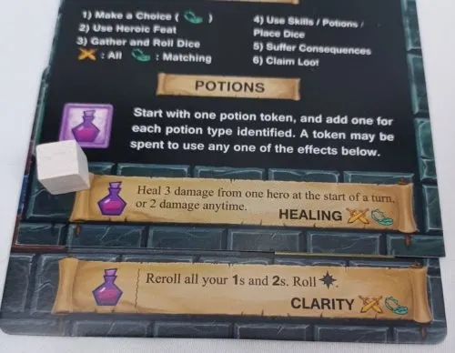 Potion Reward in One Deck Dungeon