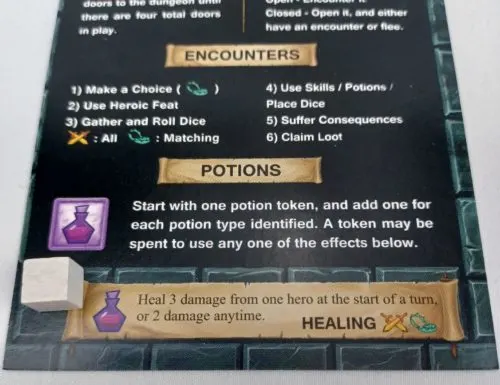 Use a Potion in One Deck Dungeon
