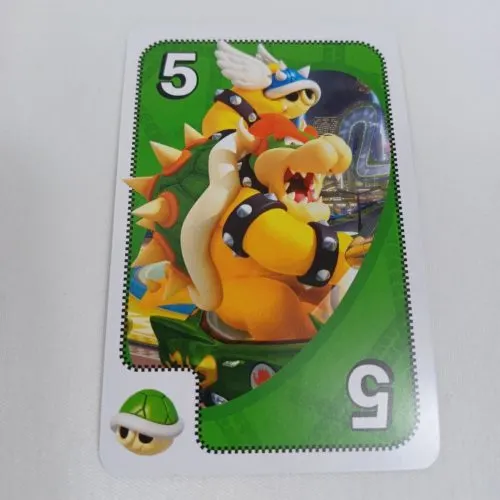 Green Shell Card in UNO Mario Kart