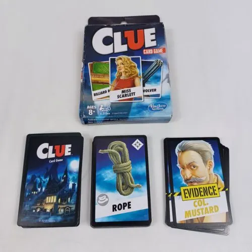 Components for the Clue Card Game