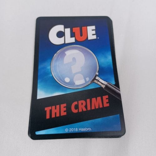 Crime Card in Clue Card Game