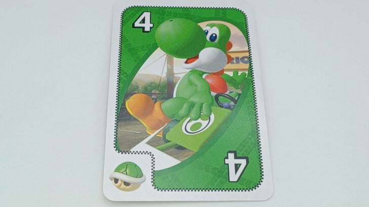 Green Shell card in UNO Mario Kart