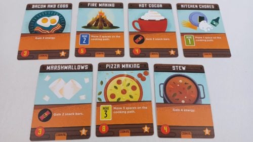 Cooking Cards in Summer Camp