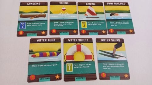 Water Sports Cards in Summer Camp