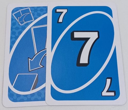 Discard Two Cards of the Same Color Card Example in UNO Triple Play