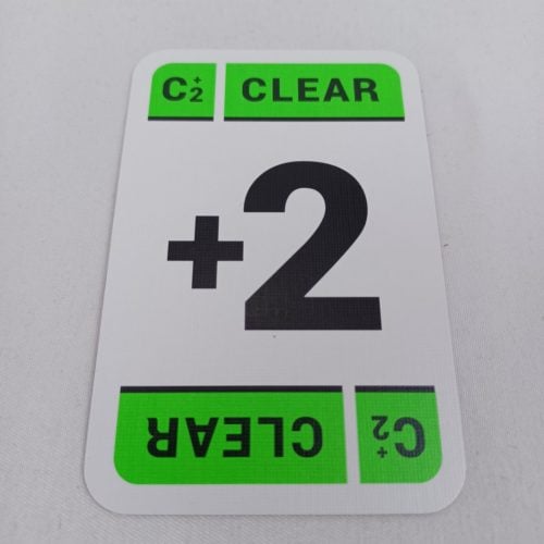 Clear +2 Card in 3UP 3DOWN