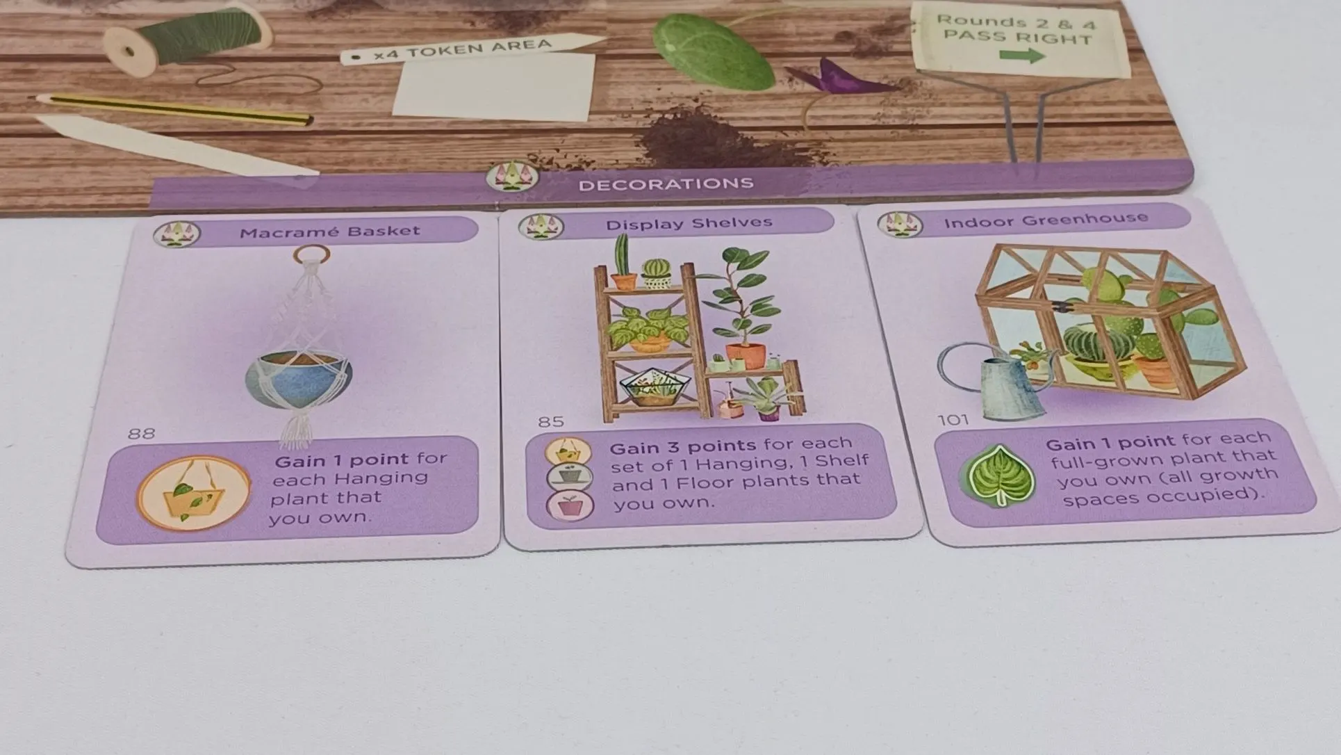 Scoring From Decoration Cards in Planted