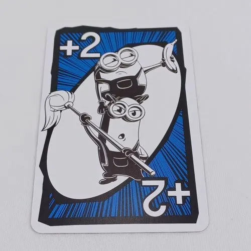 Draw Two Card in UNO Minions The Rise of Gru