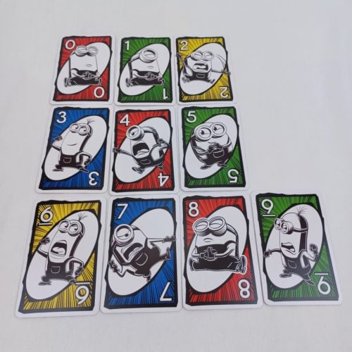 Number Cards in UNO Minions The Rise of Gru