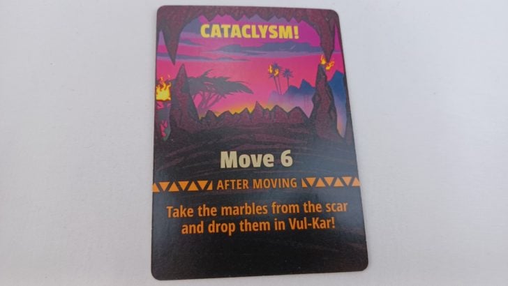 Cataclysm! Card in Fireball Island: Race to Adventure
