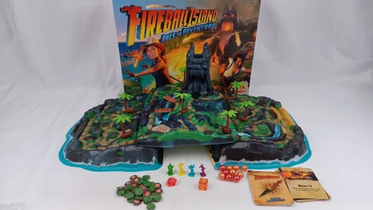 Components for Fireball Island: Race to Adventure