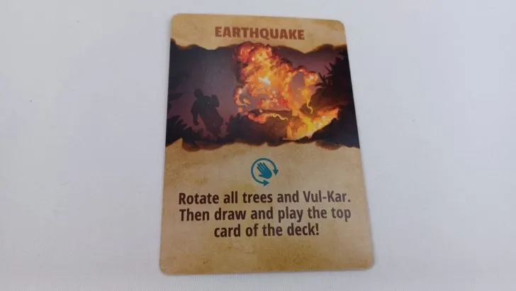 Earthquake Card in Fireball Island: Race to Adventure