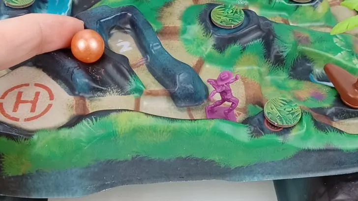 Push Ember Marble in Fireball Island: Race to Adventure