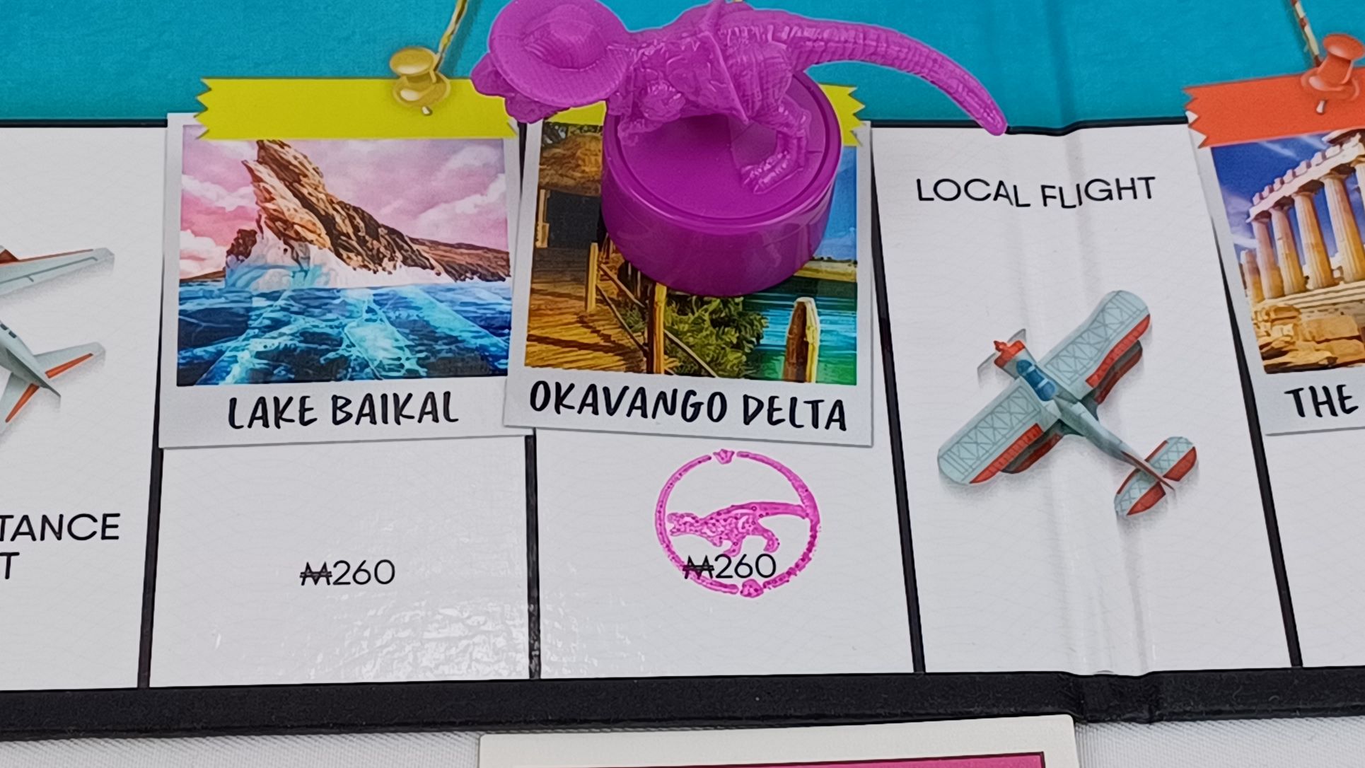 Completing A Travel Goal in Monopoly Travel World Tour