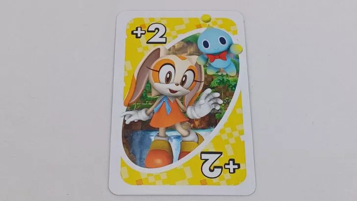 Draw Two Card UNO Sonic the Hedgehog