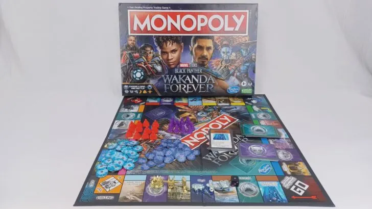 Components for Monopoly Black Panther: Wakanda Forever