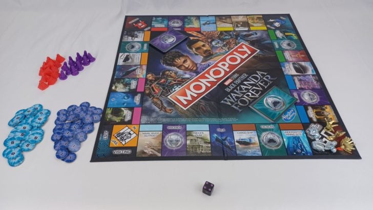 Setup for Monopoly Black Panther: Wakanda Forever