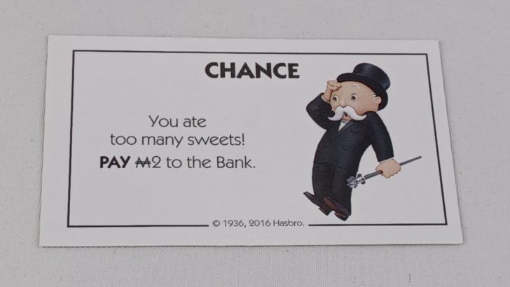 Chance Card in Monopoly Junior
