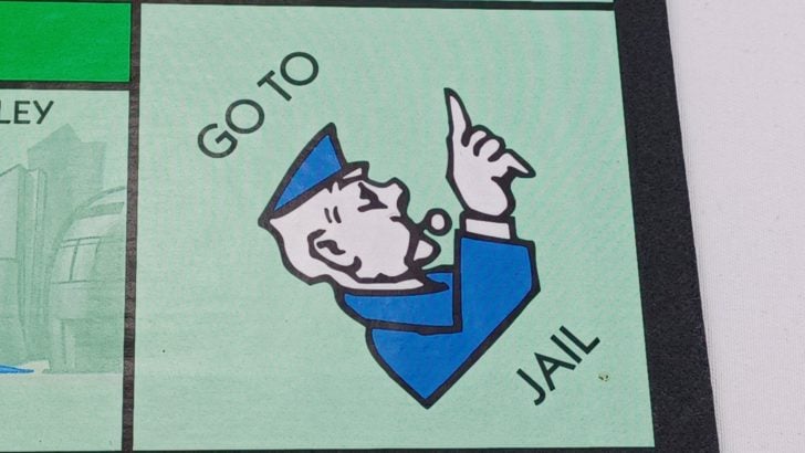 Go To Jail Space in Monopoly Junior