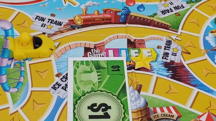 Using the Fun Train in The Game of Life Junior