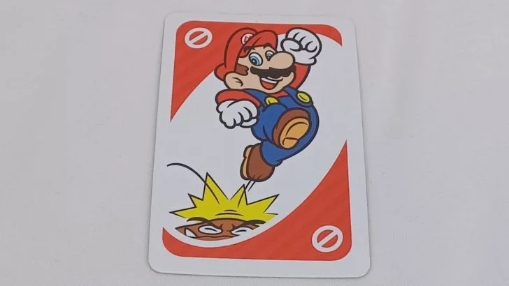 Skip Card in UNO Super Mario