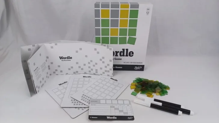Components for Wordle The Party Game