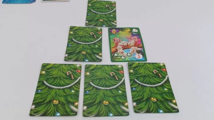 Revealing A Card in Chip 'n' Dale Christmas Treasures