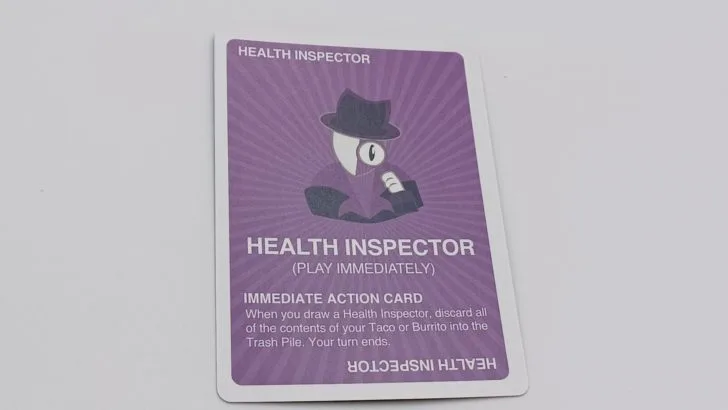 Health Inspector Card in Taco vs. Burrito