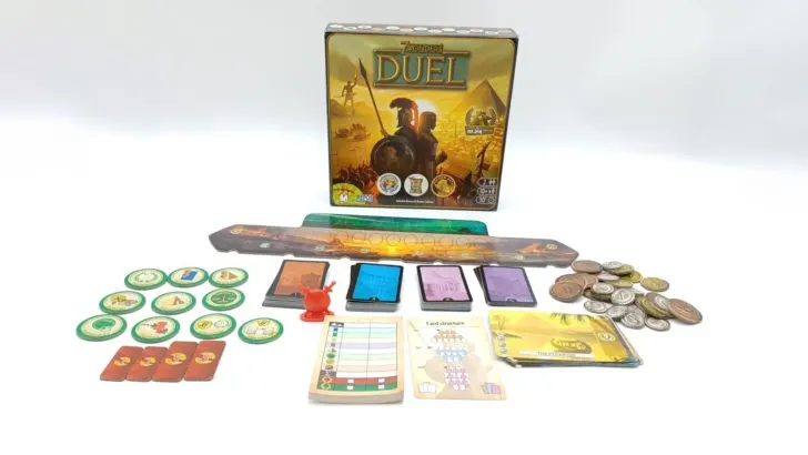 Components for 7 Wonders Duel