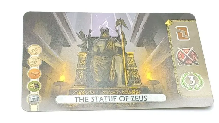The Statue of Zeus Wonder Card