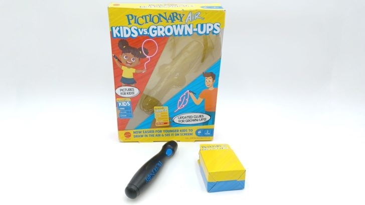 Components for Pictionary Air: Kids Vs. Grown-Ups
