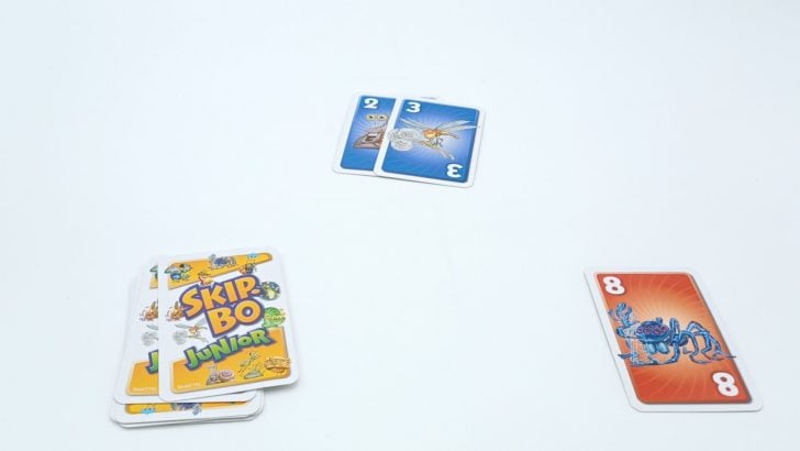 Playing A Stockpile Card in Skip-Bo Junior