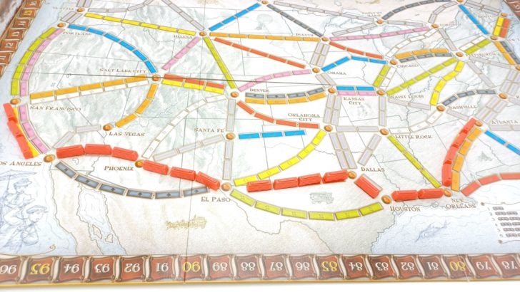Completing A Destination Ticket in Ticket to Ride