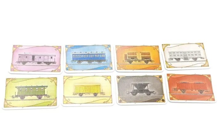 Regular Train Car Cards in Ticket to Ride