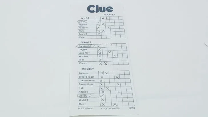 Making A Final Accusation in Clue 2023