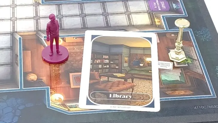 Looking At A Board Card in the Two Player Game