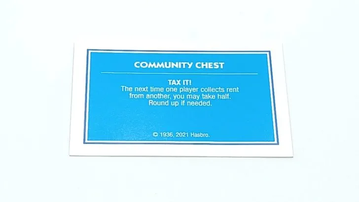 Community Chest Card in Monopoly Crooked Cash