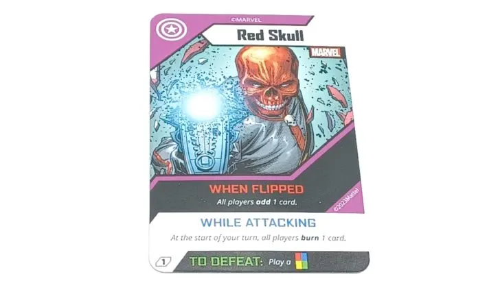 Attacking Enemy in UNO Ultimate Marvel 2023