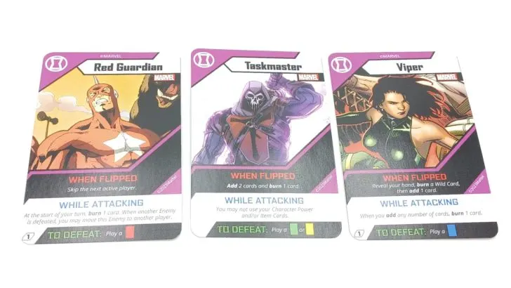 Black Widow Enemy Cards