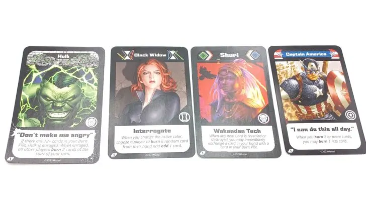 Character Cards in UNO Ultimate Marvel 2023