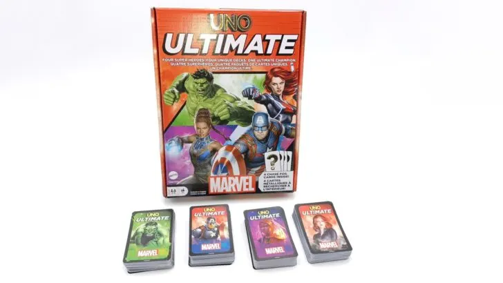 UNO Ultimate Marvel 2023 Components