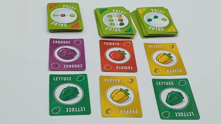 Choose Veggie Cards in Point Salad