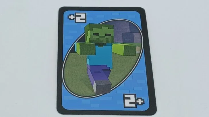 Draw Two Card in UNO Minecraft