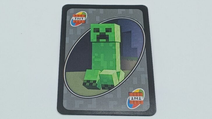 Wild Creeper Card in UNO Minecraft